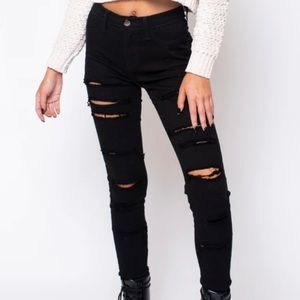 Ripped Black Skinny Jeans
